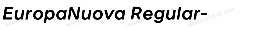 EuropaNuova Regular字体转换
